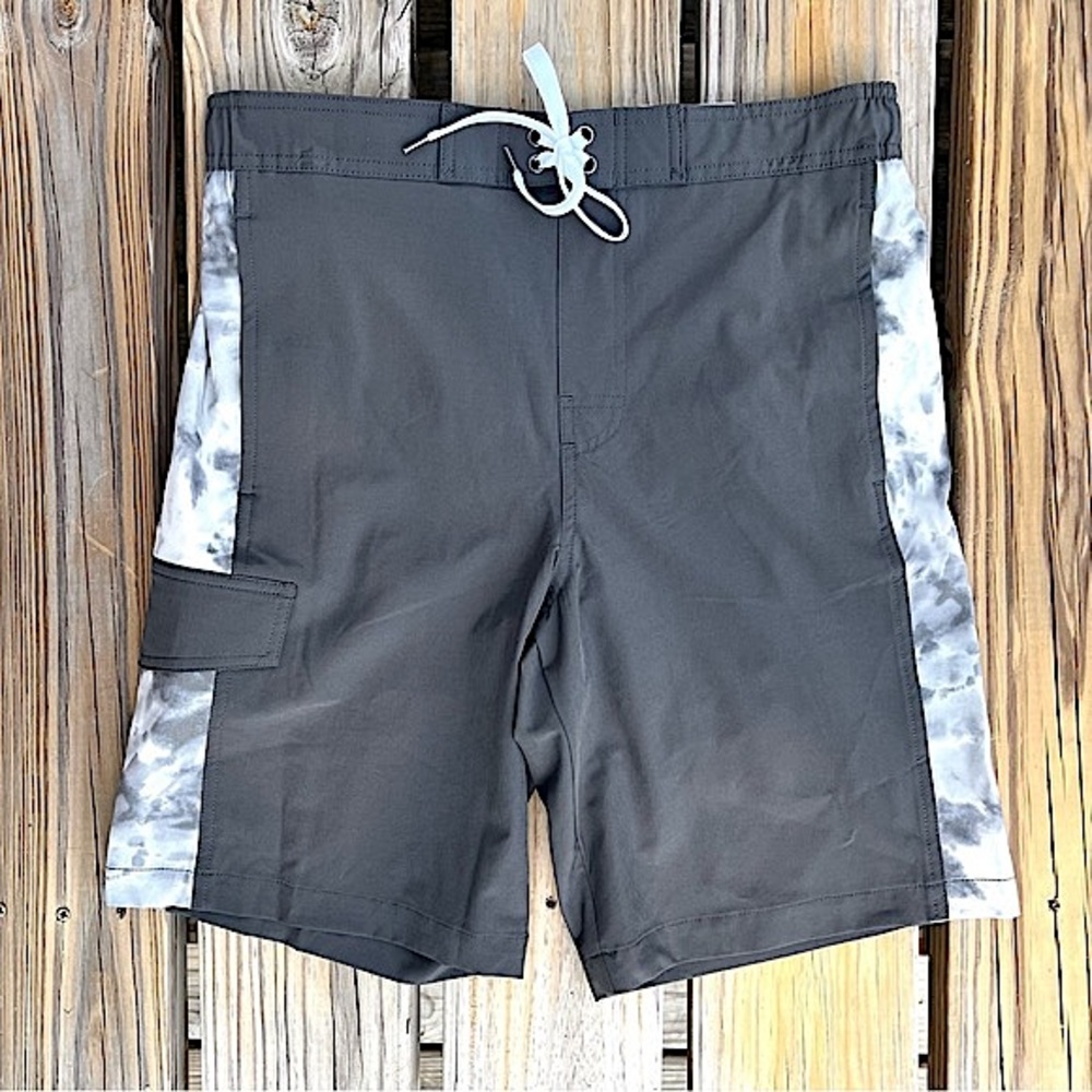 Sonoma Sz S Flexwear Gray Cami Board Short Swim Trunks! NEW!